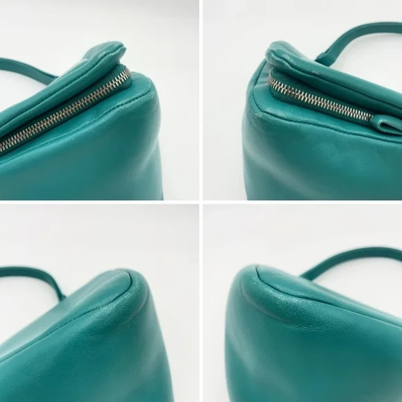 SALE! Prada Triangle Pavone Green Nappa Leather 2 Way Bag W/DB & Strap - Picture 9 of 16